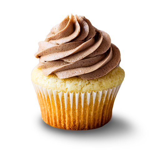 Vanilla with Milk Chocolate Buttercream Cupcakes